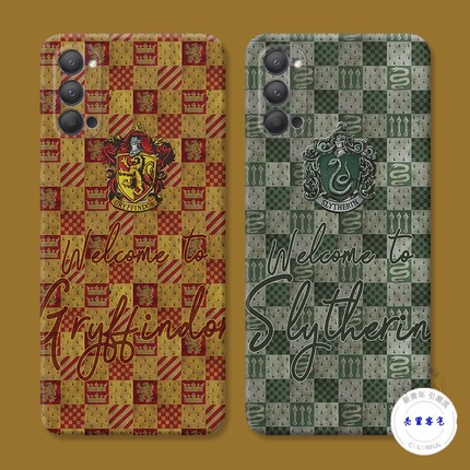 适用于哈利波特9oppo reno10手机壳8pro+7斯莱特林6/5K棋盘格子4se个性3元气版2z创意Ace软十防摔套