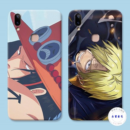 适用于个性艾斯vivo y85手机壳y83y79y93y91山治海贼王潮男软壳硅胶防摔套