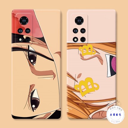 适用于罗宾娜美华为荣耀v40手机壳v20v30pro可爱海贼王v10女v9play防摔套