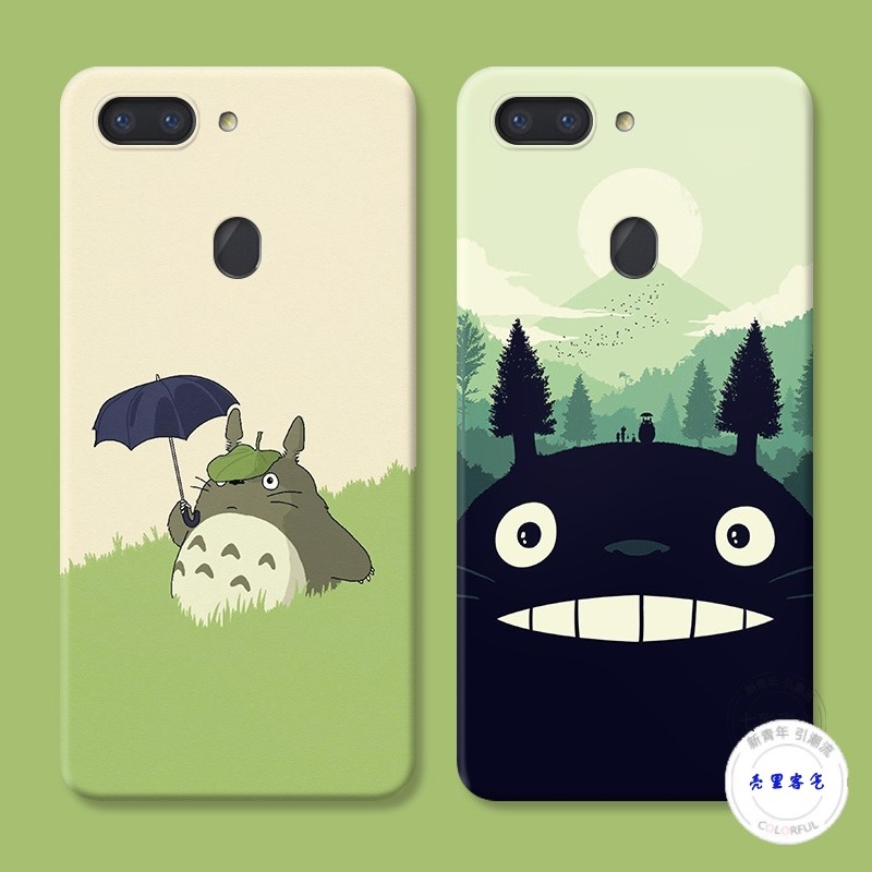 适用于于oppo r17手机壳r15星云x梦境版pro可爱龙猫宫