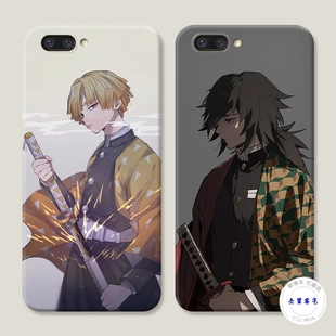 适用于我妻善逸oppo r11手机壳r9s福冈义勇plus鬼灭之刃硅胶保护壳防摔套