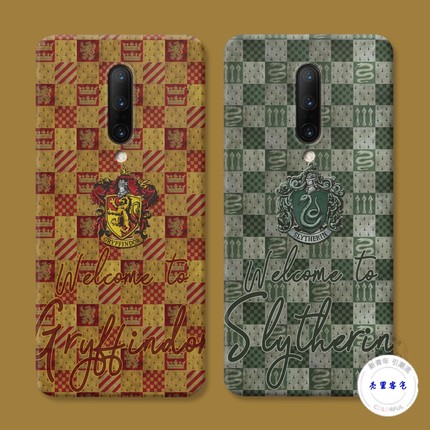 适用于哈利波特1+11一加10pro手机壳9R斯莱特林8t棋盘格子7个性6创意5五六七八九十一Ace2软防摔套