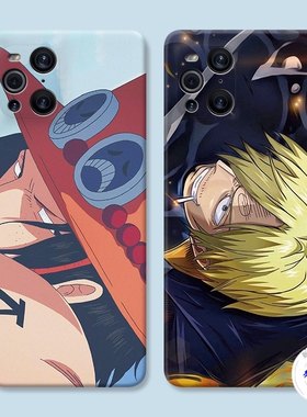 适用于个性艾斯oppo findx3手机壳x5 x2pro山治k10k7k5k3海贼王潮男防摔套