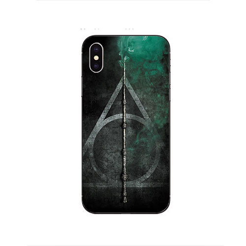 华为iphoneX苹果14/12pro手机壳p10/p9哈利波特适用死亡圣物 (2)