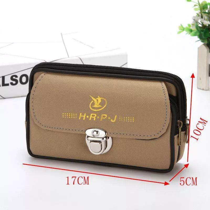 户外老年手机牛仔腰包男款工地干活防水小巧耐用爸爸手机包穿皮带