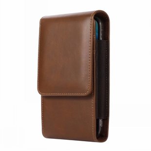 装2台手机包挂腰包男士穿皮带腰包多功能插卡皮套双层竖款中老年