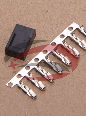 风扇连接器 2510接插件 2.54MM连接器2510-3P 配针-黑色