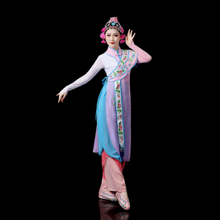 艺道演出服女赤伶舞蹈服装古典舞练功桃李杯俏花旦忆青衣京剧戏曲