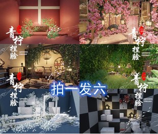 摄影棚/剑三家园蓝图/剑网3家园私宅蓝图网红摄影棚/单独组件