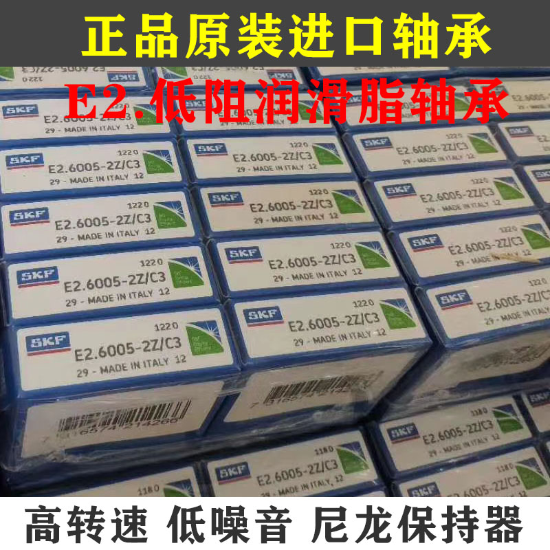 SKF瑞典进口轴承E2.6007 6008 6009 6010 6312 -2Z/C3