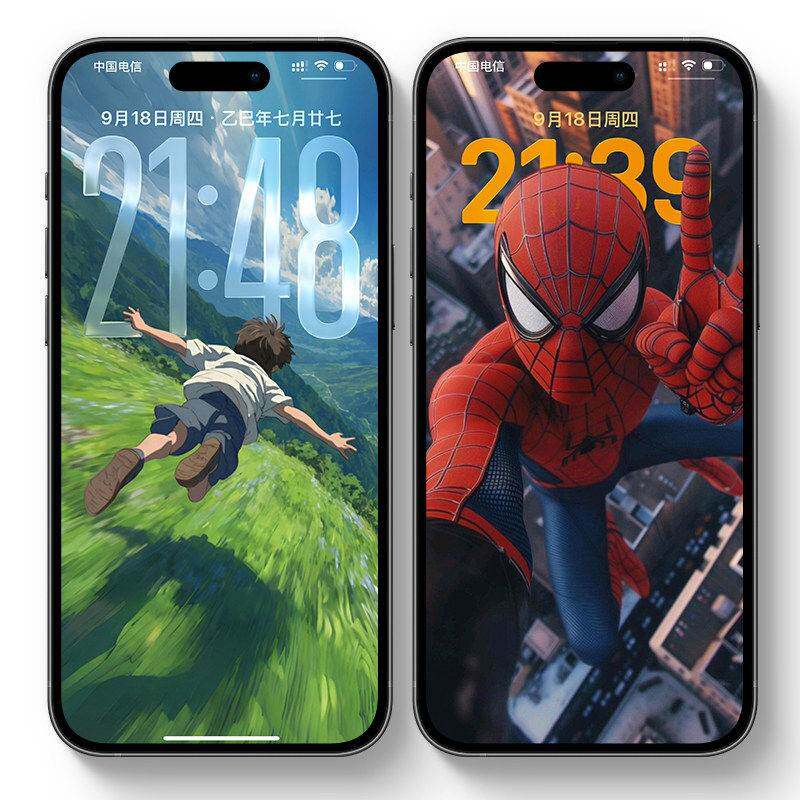 苹果IOS263D空间立体景深壁纸iphone风景女孩锁屏图100张a