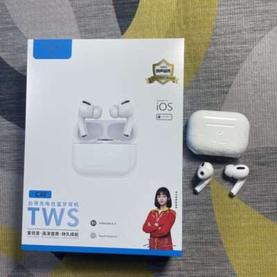 涂彩TWS入耳式双耳无线蓝牙耳机3代5代立体声音乐耳机带充电仓