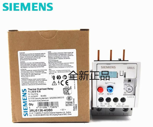 原装正品 西门子 热过载继电器3RU5136保护器3RU1136-4GB0 36-45A