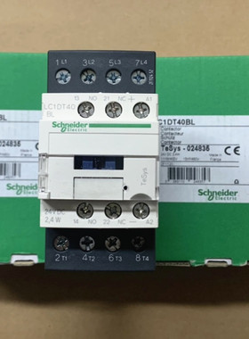 原装正品LC1DT40BL 进口施耐德 四极接触器 25A 24VDC LC1-DT40BL