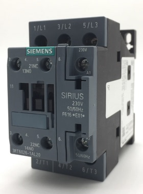 原装正品 西门子 SIRIUS 交流接触器 3RT6026-1AL20 AC230V 全新