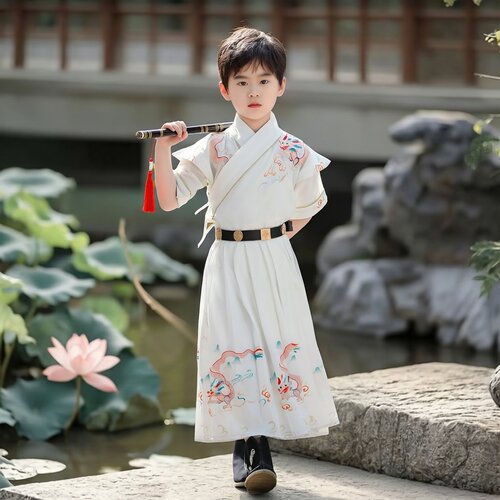 明制汉服男童夏薄款锦衣卫飞鱼服