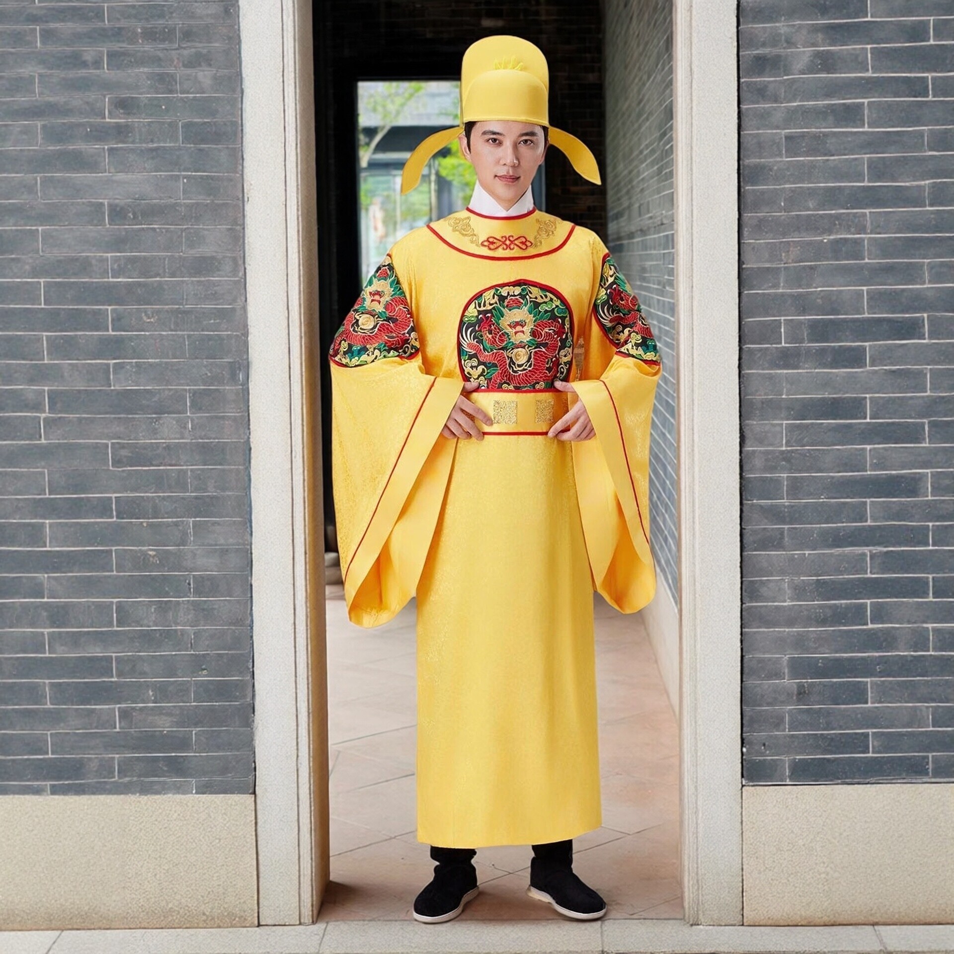 汉服男款成人男装皇帝龙袍男士唐装古装男唐朝皇上唐太宗古代服装