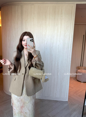 来来LLAI 高智感西装外套宽松慵懒风气质西服上衣 日常通勤b入款~