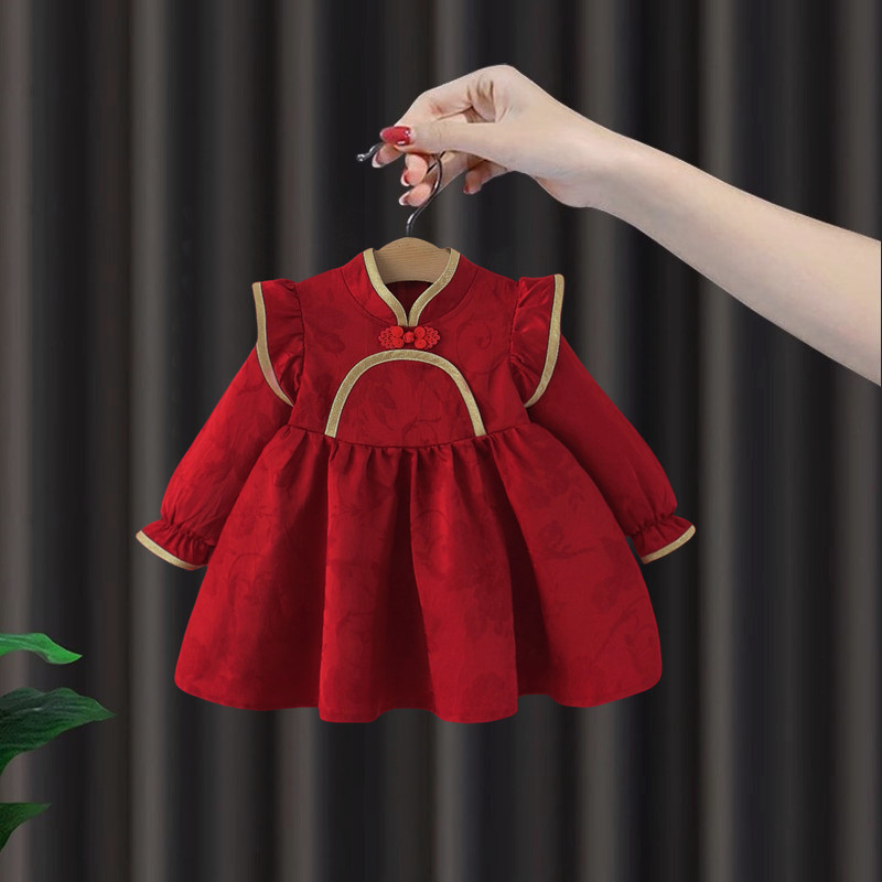 女宝宝周岁礼服连衣裙秋装婴儿图片