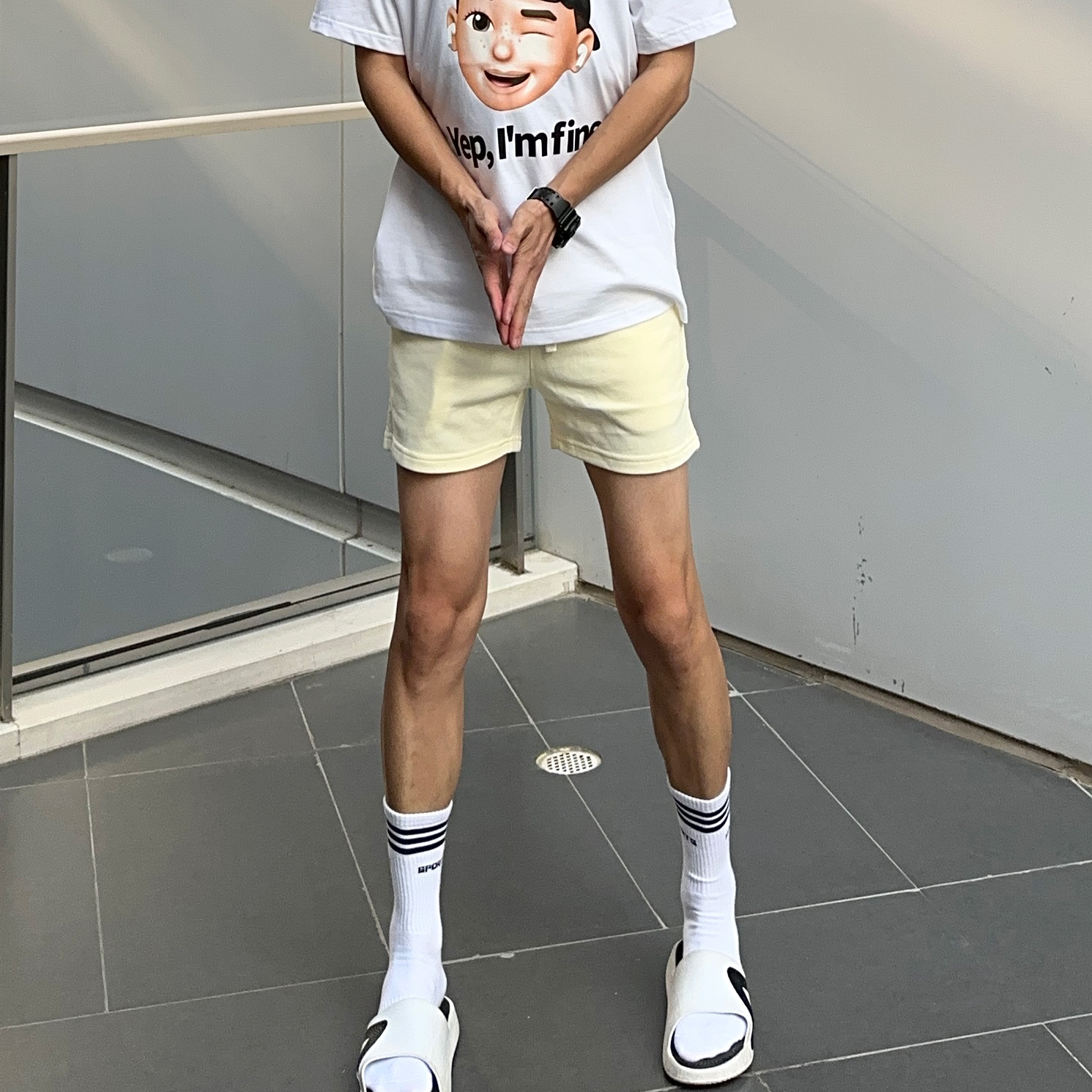 休闲美式男四分裤短裤三分裤
