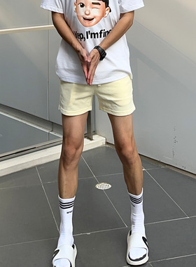 UNCLEBLUE 美式家居健身运动短裤四分裤潮牌宽松FOG三分裤短裤男