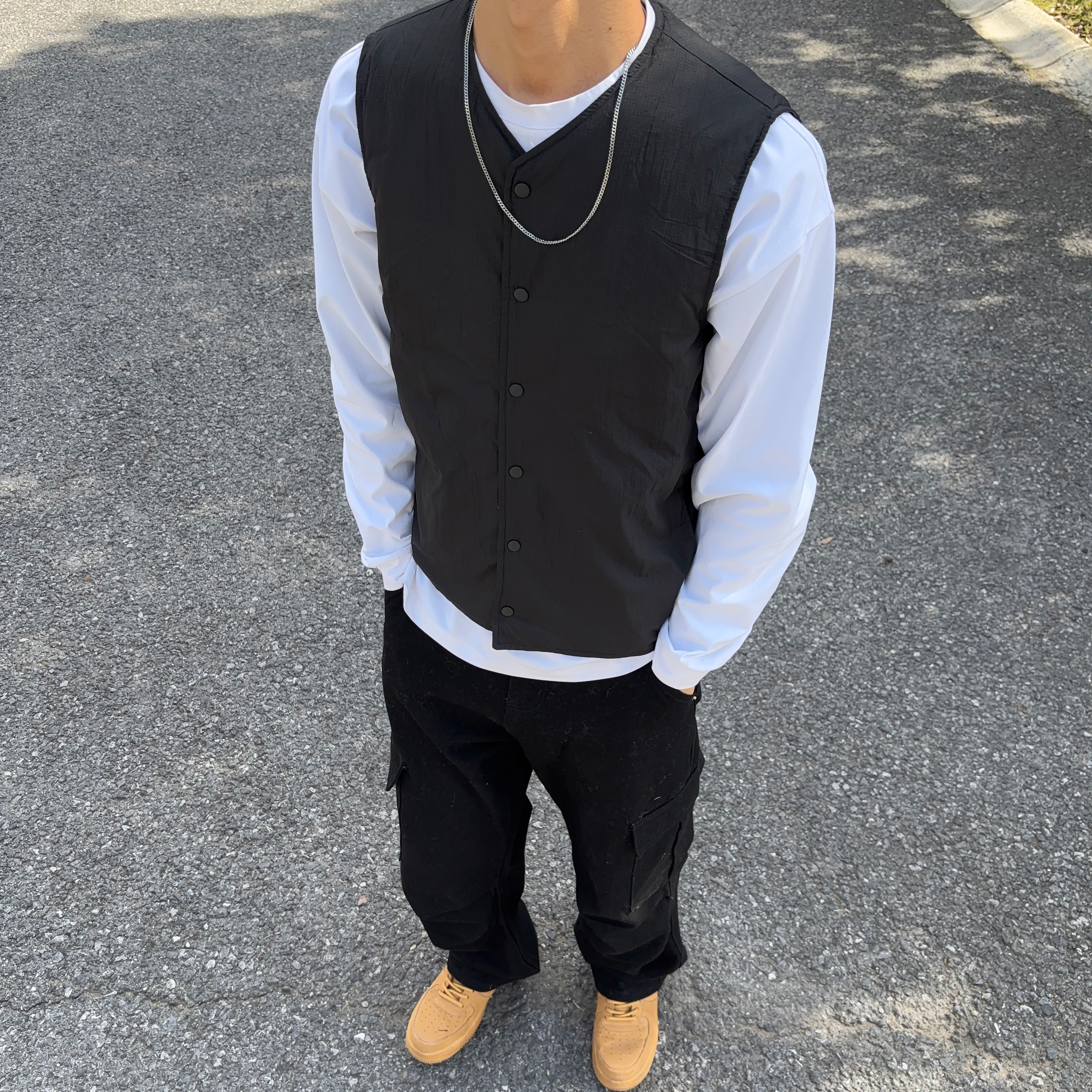 90鹅绒轻薄羽绒背心外套