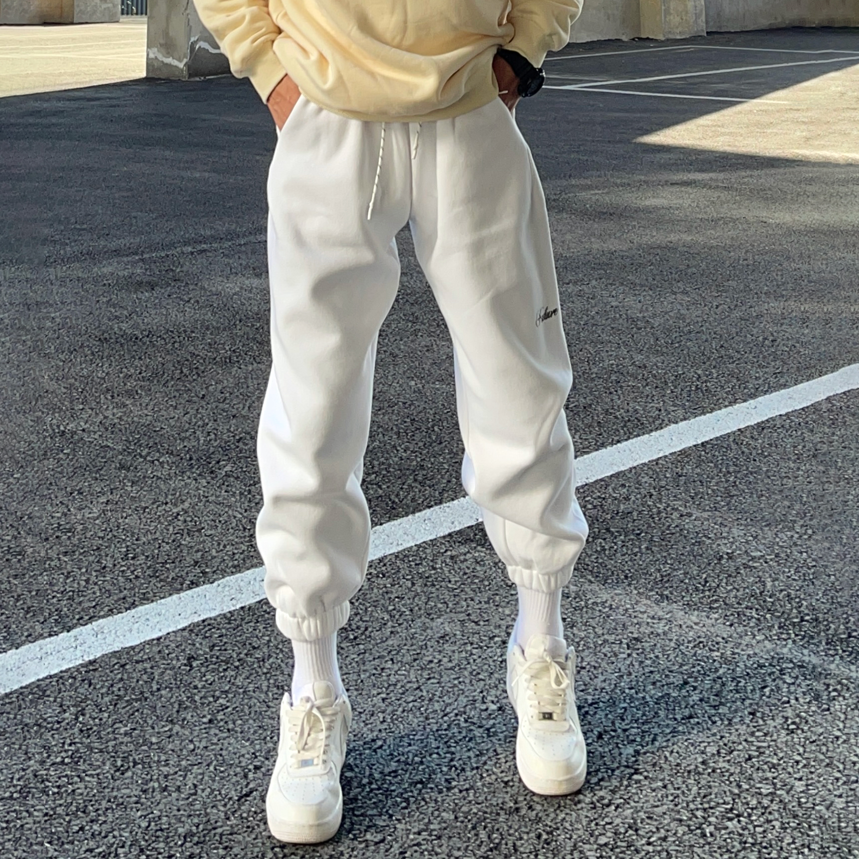 UNCLEBLUE卫裤宽松休闲运动长裤