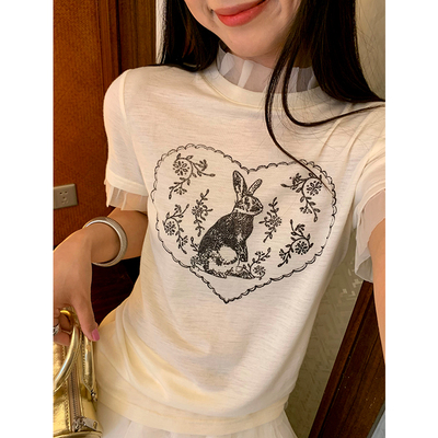 今屿花花短袖小个子T恤女