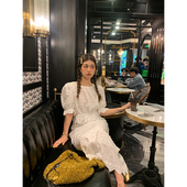 白色套装 上衣 裙女春秋款 两件套短款 半身长裙 2025年新款 今屿花花