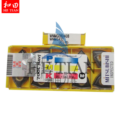 三菱MITSUBISHI车刀片防伪标WNMG080408 UC5115加工铸铁 特价