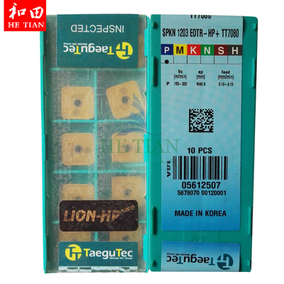 韩国特固克TaeguTec数控刀片SPKN1203EDTR-HP+ TT7080