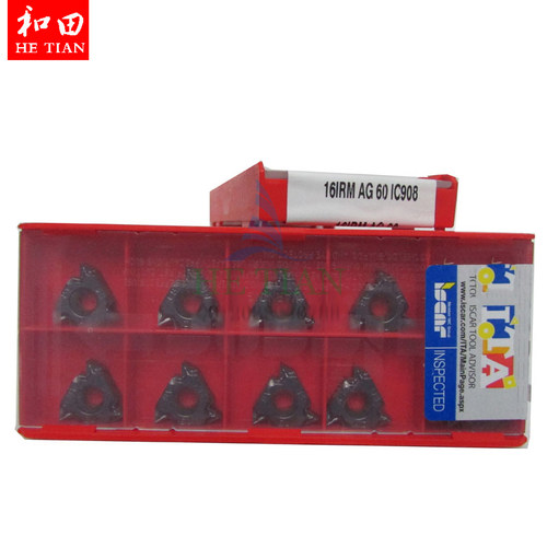 伊斯卡内螺纹刀片16IRM AG60/A60 IC908 通用螺距不锈钢用