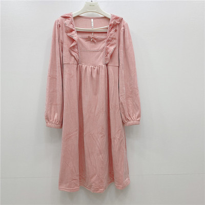 安之伴双面海岛绒秋冬季公主风