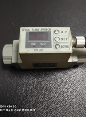 SMC FLOW SWITCH PF2A721-F03-67 20-200L/MIN PNP双输出 0.75MP