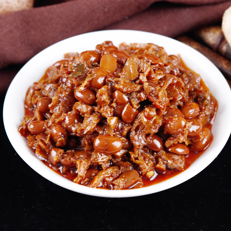 宋州酱豆河南特产微辣香辣原味香菇黄豆酱手工夹馍酱拌饭酱2瓶装