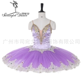 紫色帕基塔睡美人高档定制芭蕾舞TUTU裙GDC比赛演出服纱裙