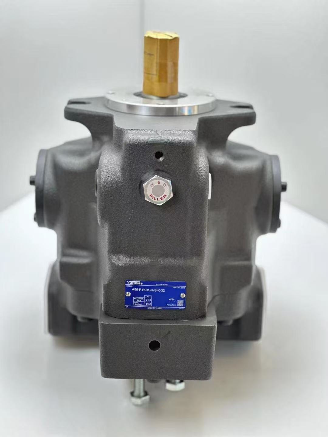日本YUKEN油研柱塞泵A16-F-R-01-C-K-32电机C01-43B0 1HP/0.75KW