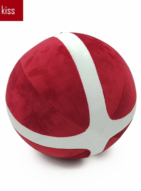 毛绒篮球成人儿童玩具红色手球21CM正品室内练习手感好无声3D棉男