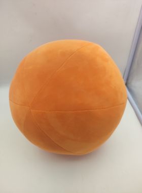 定制橙色毛绒球橘色33cm大红球30紫色黄色样品房猫咪狗狗爱宠玩具