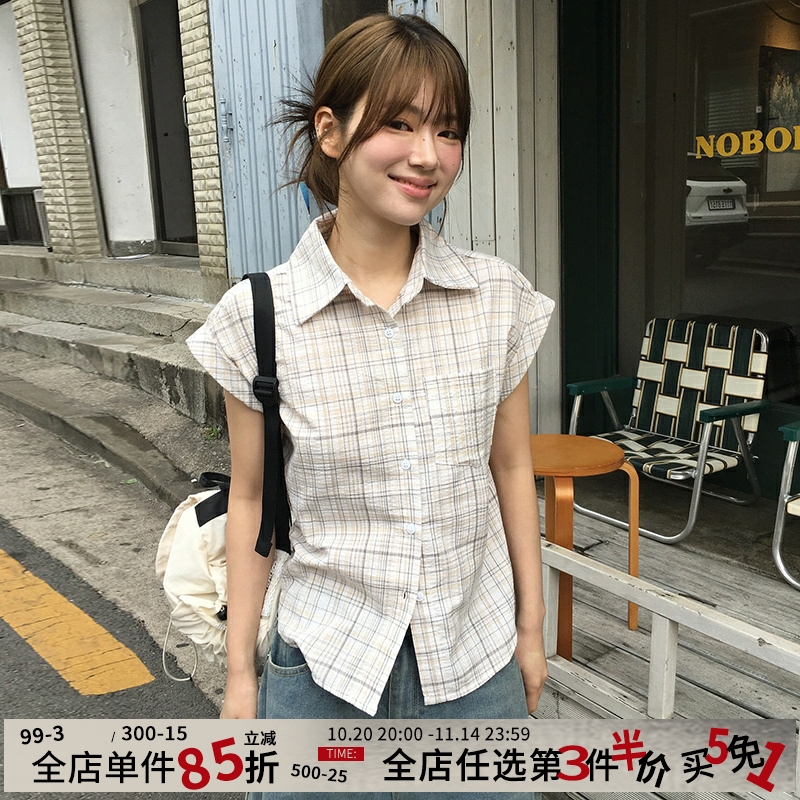 极简长期主义cleanfit格纹衬衫