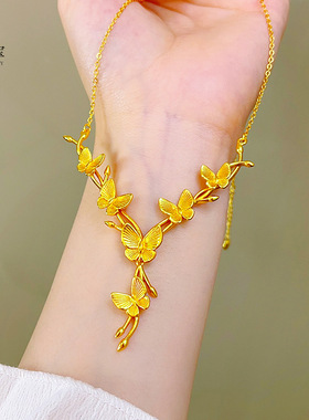 新中式沙金999繁花似锦蝴