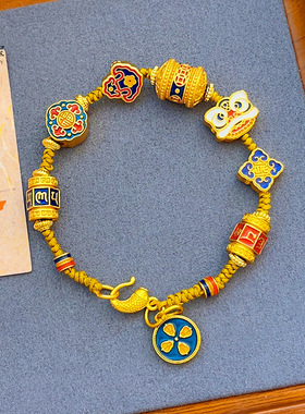 古法沙金999烧蓝珐琅彩醒