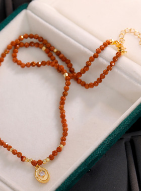 2025年爆款天然金沙石串珠