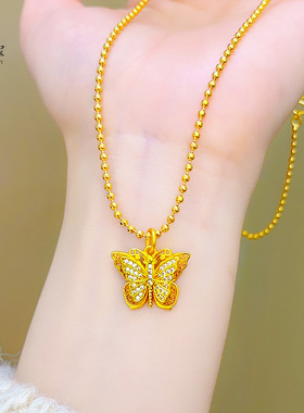 古法沙金999满钻花丝仙气