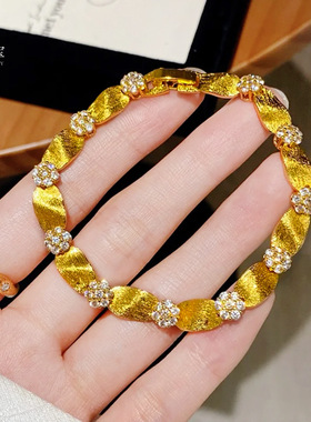 金店同款沙爆闪点钻拉丝花