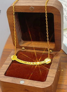 金店同款沙龙鳞微笑爱心项