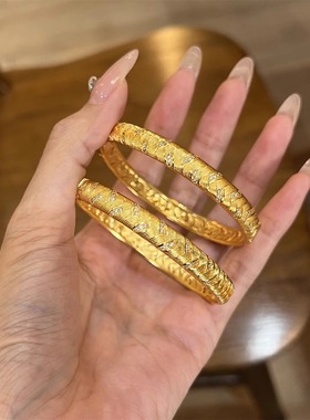 明星同款沙金古法点钻编织