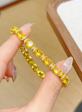 沙金点钻小冰糖蕾丝手链落