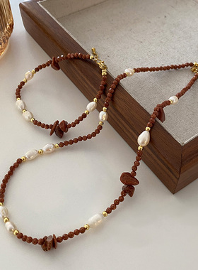 淡水珍珠项链民族风高级感