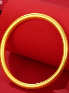 金店同款古法沙手镯女士实